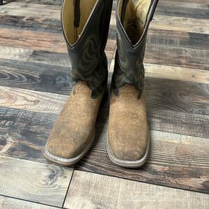 Kids Western Boots - Tan and Black